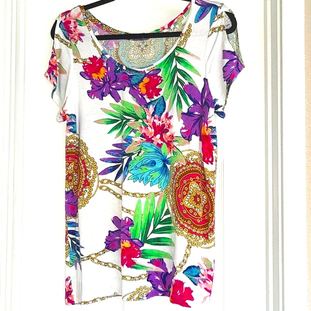 Jennifer Lopez top with cut out shoulders